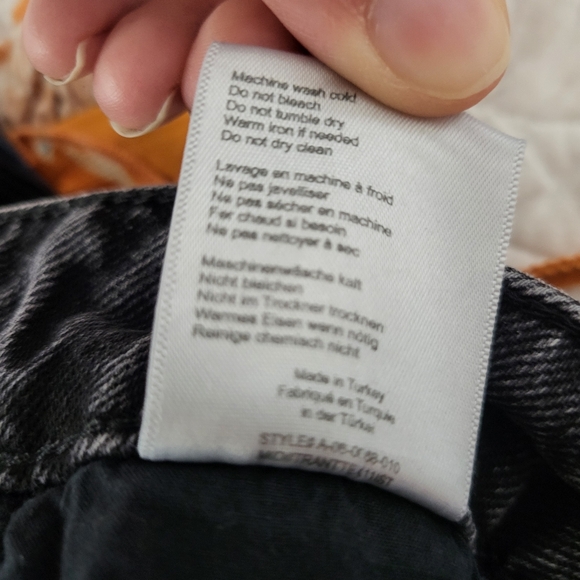 Anine Bing Frida High Rise Button Fly Straight Leg Jeans - Picture 9 of 10